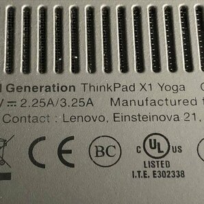 lenovo 20LES1GS0X ThinkPad X1 Yoga Core i7 8650U 1.90GHz 16GB ■現状品の画像4