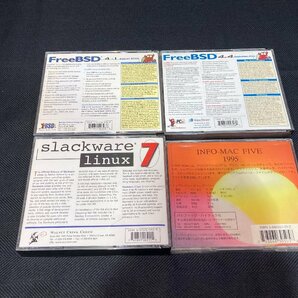 INFO MAC V slack ware linux 7 Free BSD 4.1 Free BSD 4.4 CD－ROM 4枚セットの画像2