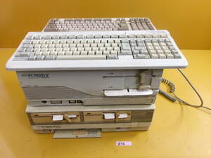 (Z-76)NEC デスクトップPC PC-9801RX PC-8801MK2FR キーボード PC-9801R PC8801 現状渡し ※ヤニ汚れかなりあり