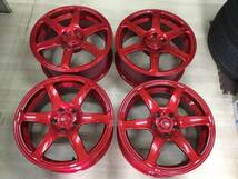 ｊ67◆RAYS；VOLKRACINGDAYTONASPEED◆レイズボルクレーシングデイトナスピード◆18×7.5J+38PCD114.3/5H◆クラウンカムリスカイライン_画像1