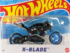 US版 ホットウィール X-BLADE バイク ブルー ストリートパワー リアルライダー Hot Wheels Street Power X4221 日本未入荷