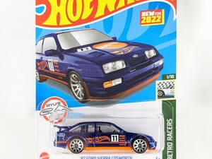 US版 ホットウィール '87 フォード シエラ コスワース 青 ブルー Ryu Asada Hot Wheels Ford Sierra Cosworth L2593 HCW87