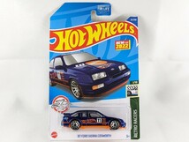 US版 ホットウィール '87 フォード シエラ コスワース 青 ブルー Ryu Asada Hot Wheels Ford Sierra Cosworth L2593 HCW87_画像4