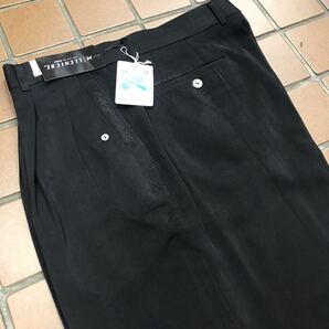 【新品★激安】ゴルフパンツ メンズスラックス/ウエスト82/ブラック 黒/2タック サラサラ生地 春夏 GOLF 刺繍入り ダブルポケット付の画像1