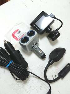 Yupiteru ユピテル ドライブレコーダー DRY-AS400WG シガーソケット&照明ライト付き 美品