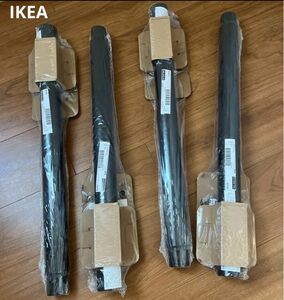 【IKEA】イケア OLOV オーロヴ 脚 伸縮式 ブラック 黒［4本］デスク用 テーブル用 《期間限定値下げ★4月下旬》