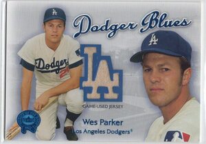2001 FLEER GREATS OF THE GAME　Dodger Blues Game Used Jersey　WES PARKER Jersey Card　ジャージカード　新品ミント状態品