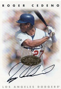 MLB 1996 LEAF SIGNATURE 　 ROGER CEDENO　ロジャー・セデーニョ 直筆サイン　　新品ミント状態品 　GOLD