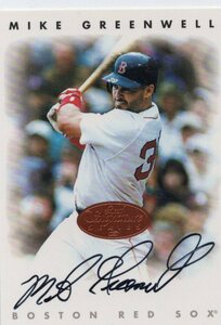 MLB 1996 LEAF SIGNATURE 　MIKE GREENWELL マイク・グリーンウェル 直筆サイン　 新品ミント状態品 　元阪神タイガース