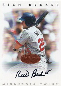 MLB 1996 LEAF SIGNATURE （DONRUSS）RICH BECKER　リッチ・ベッカー 直筆サイン　　新品ミント状態品 