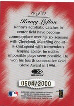 1997 DONRUSS STUDIO MASTER STROKES　KENNY LOFTON　ケニー・ロフトン　新品ミント状態品　_画像2