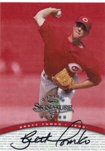 MLB 1997 DONRUSS SIGNATURE 　BRETT TOMKO ブレット・トムコ 直筆サイン　新品ミント状態品