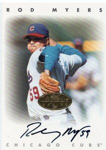 MLB 1996 LEAF SIGNATURE 　 ROB MYERS　ロブ・マイヤーズ 直筆サイン　　新品ミント状態品 　GOLD