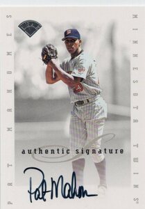 MLB 1997 DONRUSS SIGNATURE 　PAT MAHOMES パット・マホームズ 直筆サイン　新品ミント状態品 　元横浜ベイスターズ