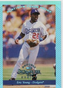 1997 DONRUSS SIGNATURE Platinum Press Proofs ERIC YOUNG エリック・ヤング 　新品ミント状態品　150枚もの