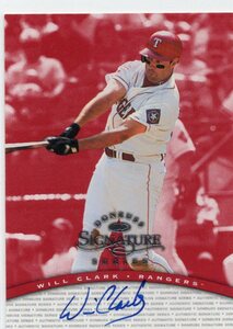 MLB 1997 DONRUSS SIGNATURE 　WILL CLARK　ウィル・クラーク　 直筆サイン　新品ミント状態品