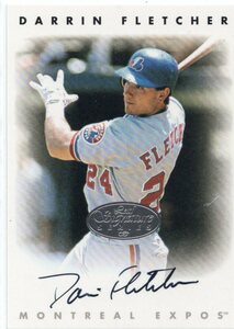 MLB 1996 LEAF SIGNATURE 　DARRIN FLETCHER ダリン・フレッチャー 直筆サイン　SILVER 新品ミント状態品