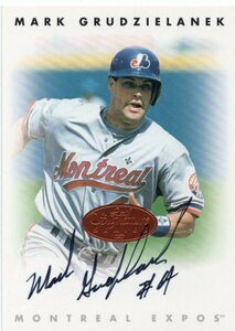 MLB 1996 LEAF SIGNATURE 　MARK GRUDZIELANEK マーク・グルジエラネク 直筆サイン　 新品ミント状態品 　