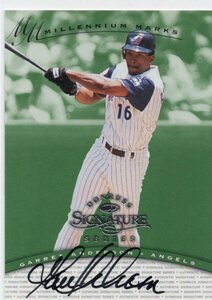 MLB 1997 DONRUSS SIGNATURE MILLENNIUM MARKS GARRET ANDERSON ギャレット・アンダーソン 直筆サイン　新品ミント状態品