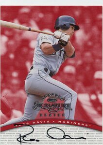 MLB 1997 Donruss Signature Russ Davis Davis Davis Davis Naocated Знак New Mint State