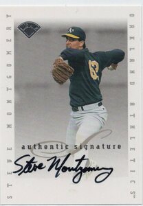 MLB 1996 LEAF SIGNATURE 　STEVE MONTGOMERY スティーブ・モンゴメリー 直筆サイン　 新品ミント状態品 