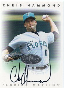 MLB 1996 LEAF SIGNATURE 　CHRIS HAMMOND クリス・ハモンド 直筆サイン　SILVER 新品ミント状態品