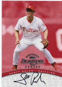 MLB 1997 DONRUSS SIGNATURE 　SCOTT ROLEN スコット・ローレン 直筆サイン　新品ミント状態品