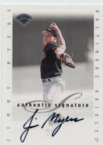 MLB 1997 DONRUSS SIGNATURE 　JIMMY MYERS ジミー・マイヤーズ 直筆サイン　新品ミント状態品 　