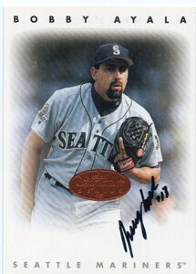 MLB 1996 LEAF SIGNATURE 　BOBBY AYALA　ボビー・アヤラ 直筆サイン　 新品ミント状態品