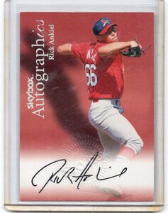 MLB 2000 Sky Box Autographics RICK ANKIEL リック・アンキール 直筆サイン　二刀流　 新品ミント状態品