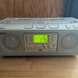 AIWA SONY CSD-W330 アイワ ソニー CDラジカセ 動作確認済み おまけ付き（CD・カセットテープ）の画像1