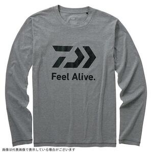 50％OFF 新品 ダイワ DE-82009 ロングスリーブ FEEL Alive. Tシャツ フェザーグレー  （WM、WL、）の画像1