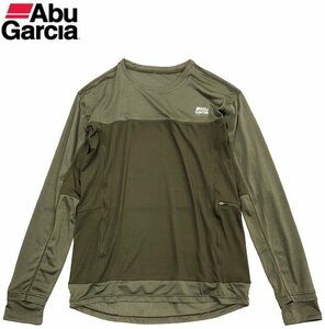 30％off 新品 ABU アブガルシア スコーロン×接触冷感 ドライ長袖 Tシャツ オリーブ (防虫&冷感UVドライ)