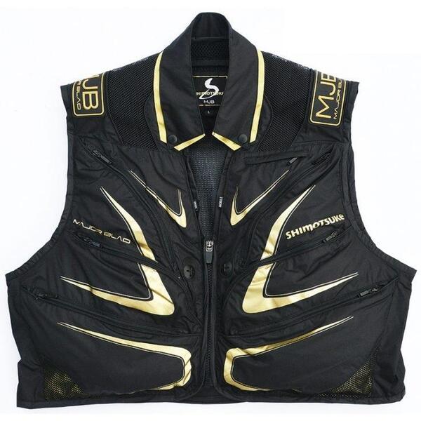 新品 下野 MJB 鮎 ライトベストDR SMV-360DR ブラック