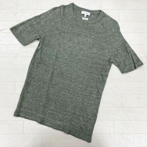 1409◎ BEAUTY&YOUTH UNITED ARROWS ユナイテッドアローズ トップス 薄手 ニット 半袖 クルーネック 無地 カーキ メンズM