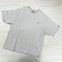 1409◎ KELTY ケルティ トップス Tシャツ カットソー 半袖 クルーネック ロゴ 刺繍 プリント カジュアル グレー メンズS_画像1