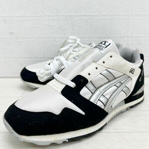 1410◎ 90s 希少 asics AT 5100α GEL アシックス 靴 シューズ スニーカー ローカット ブラック ホワイト メンズ28.0