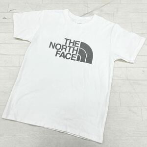 1412◎ THE NORTH FACE ザ ノースフェイス トップス Tシャツ カットソー 半袖 クルーネック ビック ロゴ プリント ホワイト メンズM