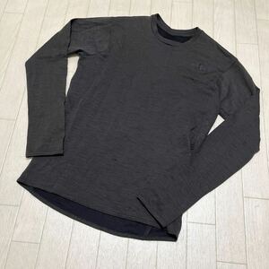 和294★② THE NORTH FACE ノースフェイス 長袖 カットソー クライメートウールクルー S グレー メンズ