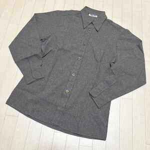 和307★ イタリア製 NARA CAMICIE ナラカミーチェ 長袖 ボタンシャツ M グレー メンズ