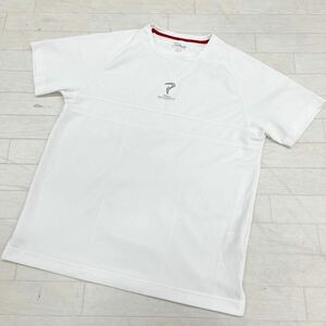 1431◎ Titleist タイトリスト トップス Tシャツ カットソー 半袖 クルーネック ロゴ プリント カジュアル ホワイト メンズLL