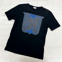 1431◎ ライカ期 Dries Van Noten ドリス ヴァン ノッテン トップス Tシャツ カットソー ビック プリント ブラック メンズM_画像1