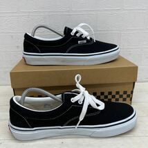 1408◎ VANS AUTHENTIC バンズ オーセンティック 靴 シューズ スニーカー ローカット フラットソール ブラック メンズ25.0_画像3