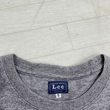 1431◎ Lee リー トップス Tシャツ カットソー クルーネック 半袖 ビック ロゴ プリント カジュアル グレー メンズS_画像4