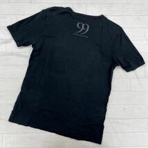 1431◎ ライカ期 Dries Van Noten ドリス ヴァン ノッテン トップス Tシャツ カットソー ビック プリント ブラック メンズM_画像2