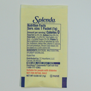 【お試し】 Splenda/スプレンダ ０カロリー ダイエットシュガー 100包の画像2