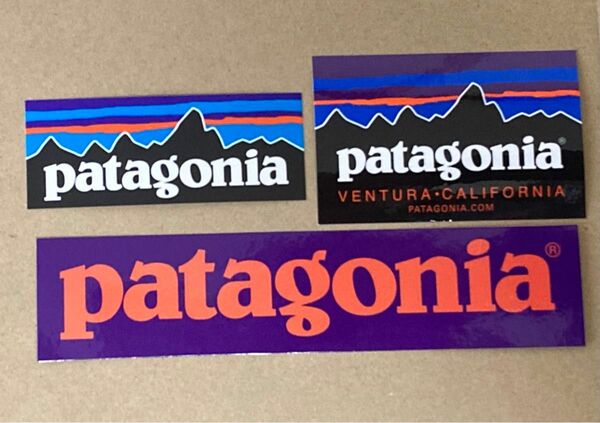 【正規品】 パタゴニア Patagonia カラーロゴ ステッカー 3枚セット