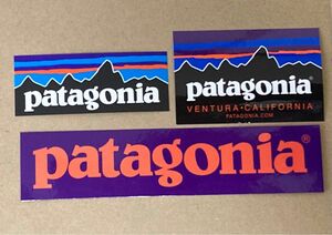 【正規品】 パタゴニア Patagonia カラーロゴ ステッカー 3枚セット