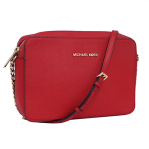 1円 ◆新品同様 MICHAEL KORS マイケルコース ジェットセット ショルダーバッグ クロスボディ 32S4GTVC3L レッド◆E.Brs.Gt-25☆の画像1