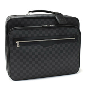 1円 ◎LOUIS VUITTON ルイヴィトン キャリーケース パイロットケース ダミエグラフィット ブラック◎K.Cirl.tI-31